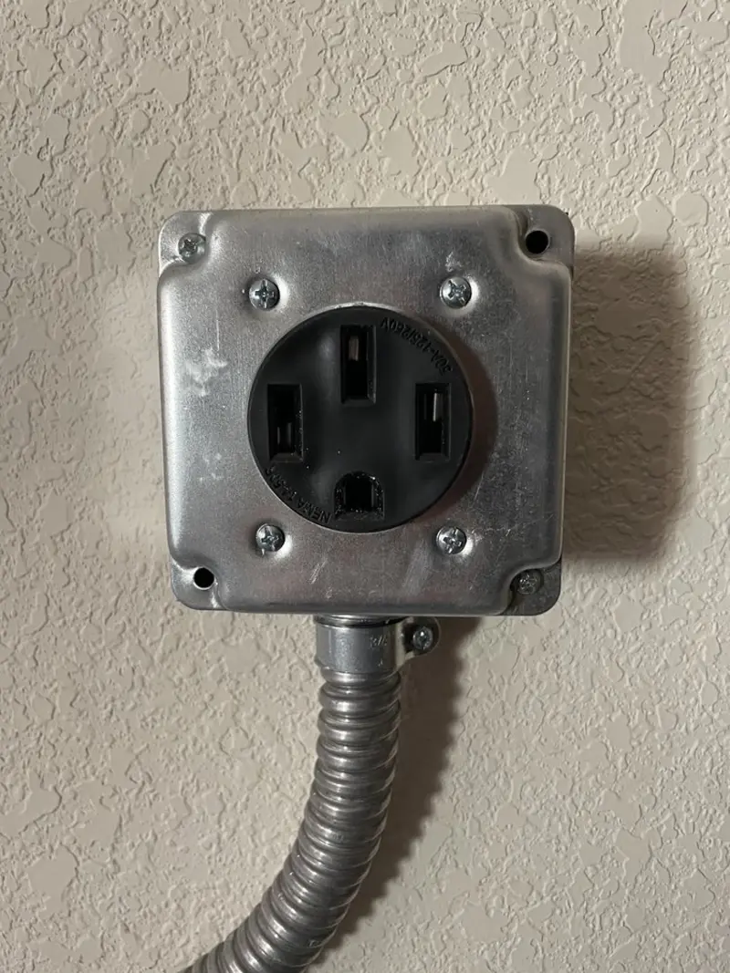 NEMA 14-50 outlet installed for Smart Home Electrical in Aztec